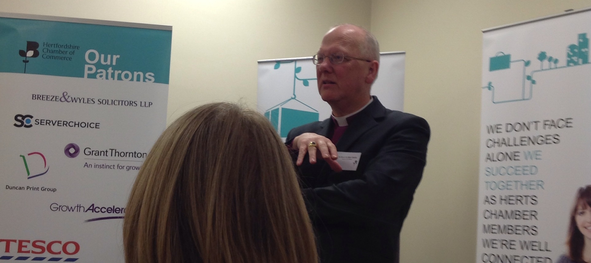 Rt Revd Dr Alan Smith at Herts Chamber of Commerce
